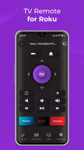 اسکرین شات 1 برنامه Remote Control for RokuTV