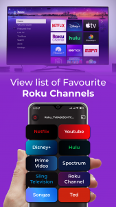 اسکرین شات 2 برنامه Remote Control for RokuTV