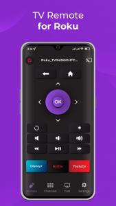 اسکرین شات 1 برنامه Remote Control for RokuTV