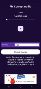 اسکرین شات 4 برنامه Repair Mp3 & Fix Corrupt Audio