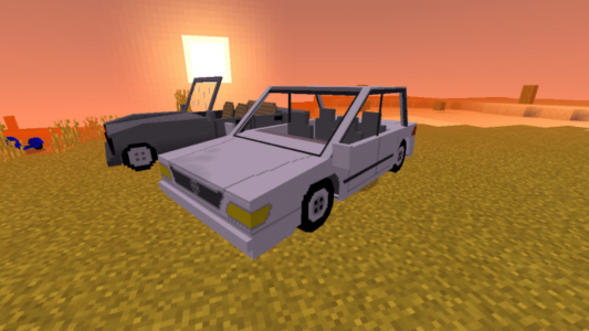 اسکرین شات برنامه MCPE Simple Vehicles Car Mod 7