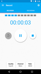 اسکرین شات برنامه Audio Recorder and Editor 1