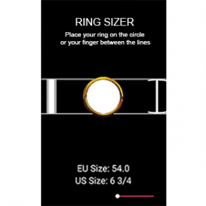اسکرین شات برنامه Ring Sizer – Find your ring size 1