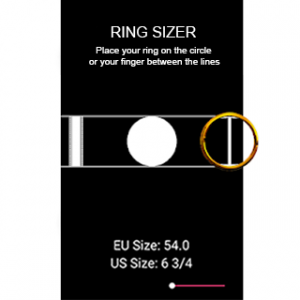 اسکرین شات برنامه Ring Sizer – Find your ring size 2