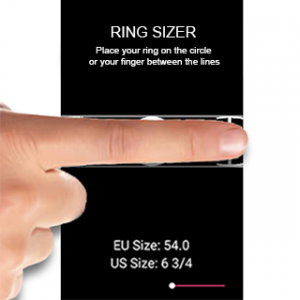 اسکرین شات برنامه Ring Sizer – Find your ring size 3