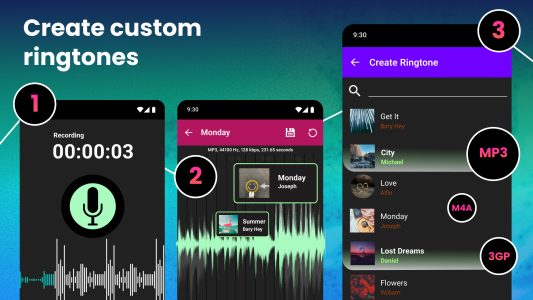 اسکرین شات 8 برنامه Ringtone Maker and MP3 Editor