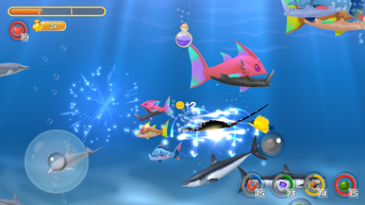 اسکرین شات بازی Hungry Fish 3D 2
