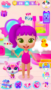 اسکرین شات برنامه Girl Games: Pet Care & Dressup 3