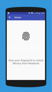 اسکرین شات برنامه Remote Fingerprint Unlock 1