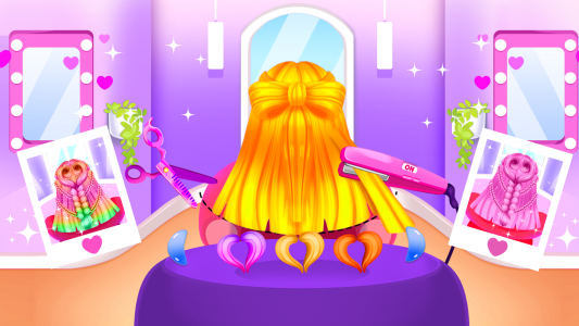 اسکرین شات 3 برنامه Hair Salon and Dress Up Girl