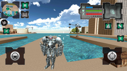 اسکرین شات برنامه Flying Dragon Robot Simulator :Transformation War 1