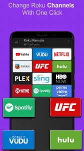 اسکرین شات برنامه Roku Remote: RoSpikes(WiFi/IR) 3