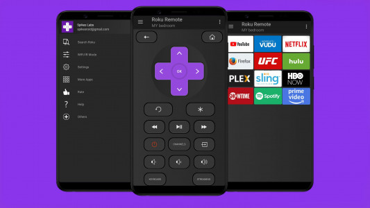 اسکرین شات برنامه Roku Remote: RoSpikes(WiFi/IR) 6