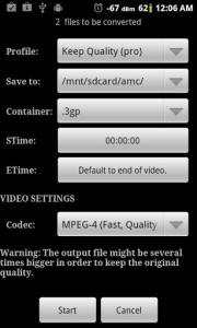 اسکرین شات برنامه Video Converter Android 4