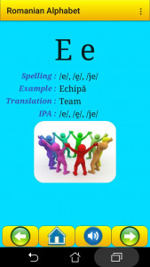 اسکرین شات 2 برنامه Romanian Alphabet for students