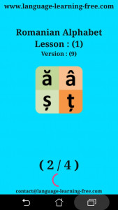 اسکرین شات 8 برنامه Romanian Alphabet for students