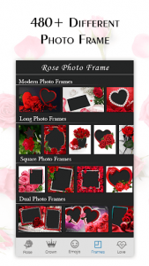 اسکرین شات برنامه Rose Photo Frame - Flower Photo Editor - 1000+ 4