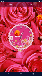 اسکرین شات 5 برنامه Rose Clock 4K Live Wallpaper