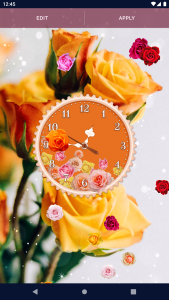 اسکرین شات 8 برنامه Rose Clock 4K Live Wallpaper
