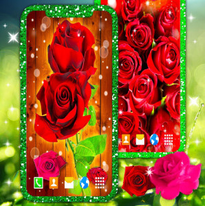 اسکرین شات برنامه Red Roses Live Wallpapers 2