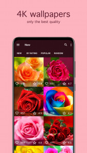 اسکرین شات برنامه Rose Wallpapers 4K 2