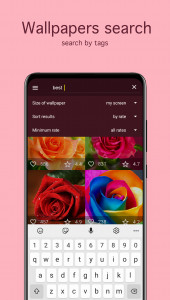 اسکرین شات برنامه Rose Wallpapers 4K 3
