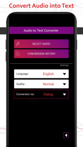 اسکرین شات برنامه Audio To Text 1