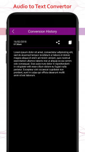 اسکرین شات برنامه Audio To Text 6