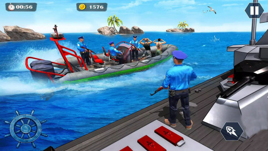 اسکرین شات بازی رانندگی با قایق پلیس - ماموریتی 2
