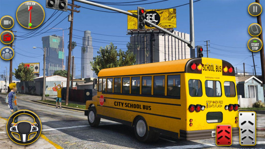 اسکرین شات بازی رانندگی با اتوبوس مدرسه | بازی جدید 1