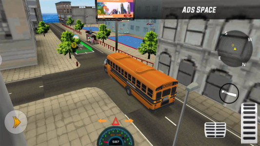 اسکرین شات بازی رانندگی با اتوبوس مدرسه | بازی جدید 6