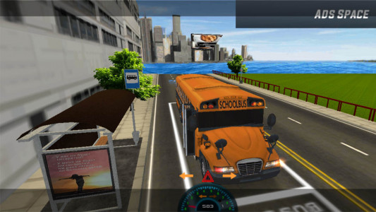 اسکرین شات بازی رانندگی با اتوبوس مدرسه | بازی جدید 3