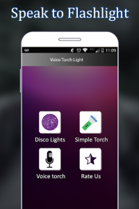 اسکرین شات برنامه Voice Torch Light - Flashlight On/Off By Voice 8