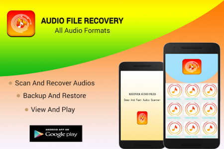 اسکرین شات برنامه Audio Files Recovery- All audio Formats 1