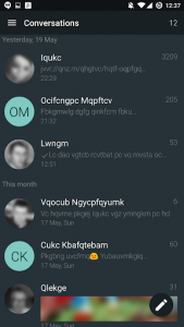 اسکرین شات برنامه YAATA - SMS/MMS messaging 1