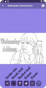 اسکرین شات 6 برنامه Colors: Wednesday Coloring