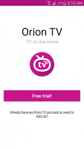 اسکرین شات برنامه Orion TV 1