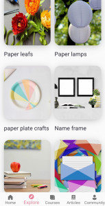 اسکرین شات 5 برنامه Learn Paper Crafts & DIY Arts