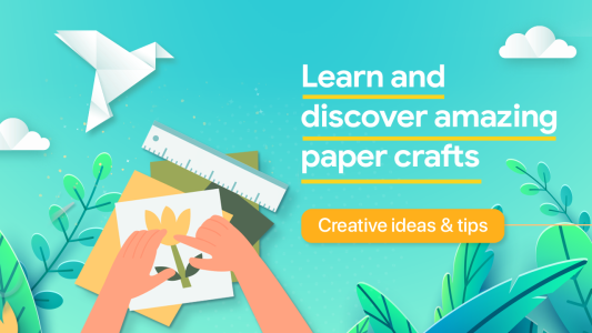 اسکرین شات 1 برنامه Learn Paper Crafts & DIY Arts