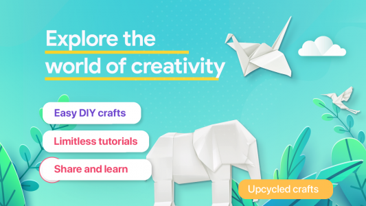 اسکرین شات برنامه Learn Paper Crafts & DIY Arts 2