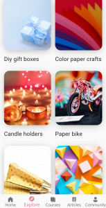 اسکرین شات برنامه Learn Paper Crafts & DIY Arts 8