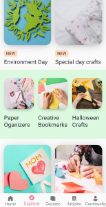 اسکرین شات 4 برنامه Learn Paper Crafts & DIY Arts