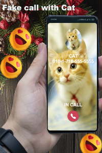 اسکرین شات برنامه Fake Call from cat game Simula 5