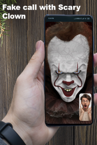 اسکرین شات برنامه Scary Clown fake Video Call-Cl 2