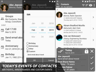 اسکرین شات برنامه Phone and Contacts - AGContacts, Lite edition 7