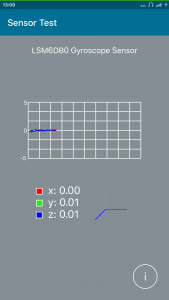 اسکرین شات برنامه Sensor Test 5