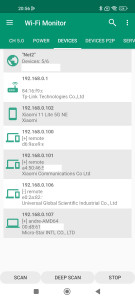 اسکرین شات برنامه Wi-Fi Monitor 5