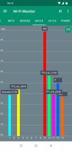 اسکرین شات برنامه Wi-Fi Monitor 4