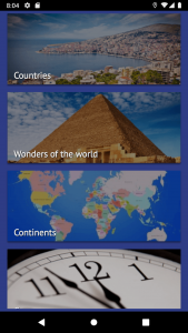 اسکرین شات برنامه Countries of the World - quiz 1