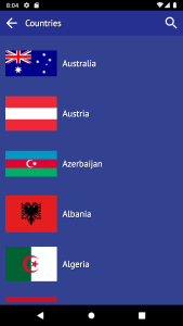 اسکرین شات 2 برنامه Countries of the World - quiz